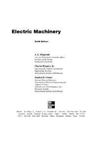 Electric  Machinery 6Ed By Fitzgerald